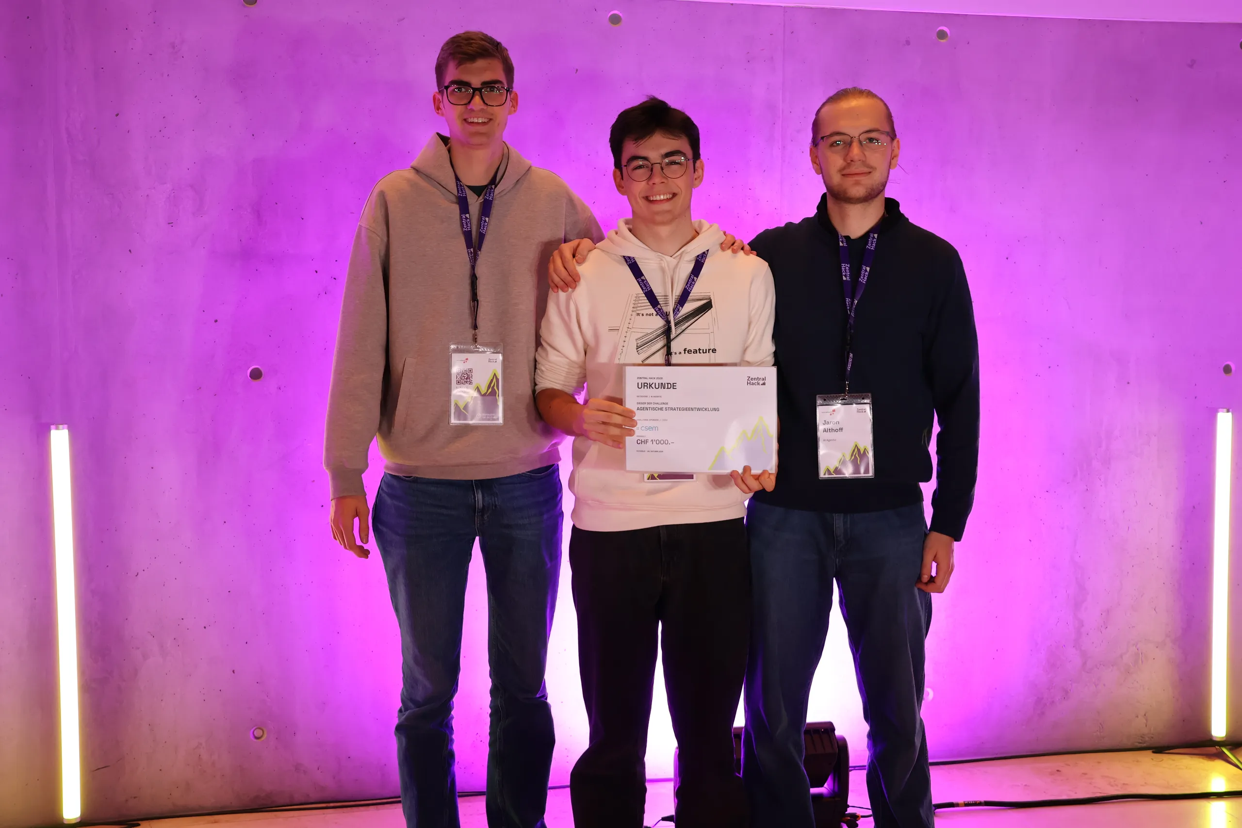 Sieger-Team der Challenge Agentische Strategieentwicklung