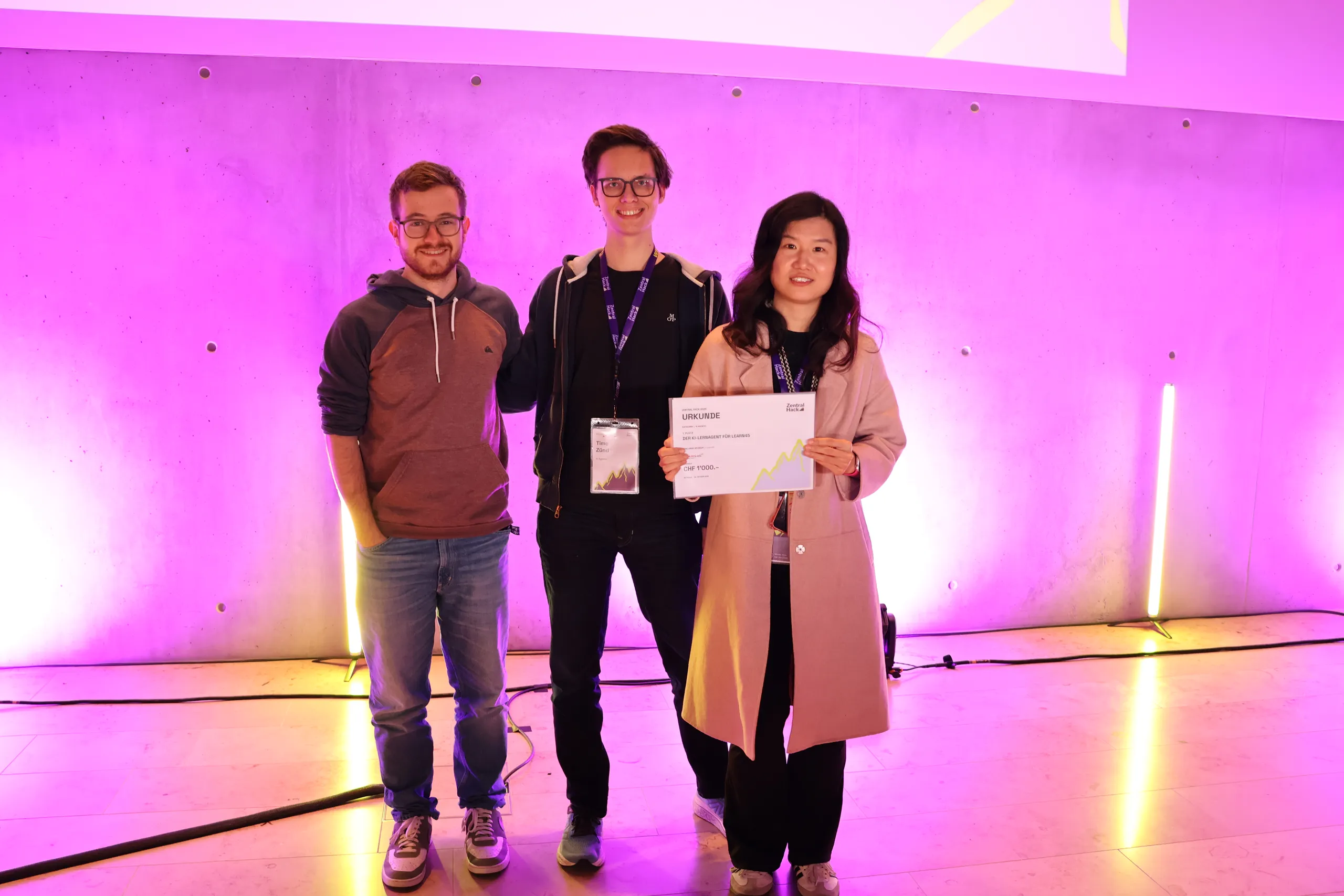 Sieger-Team der Challenge Der KI-Lernagent für Learn45